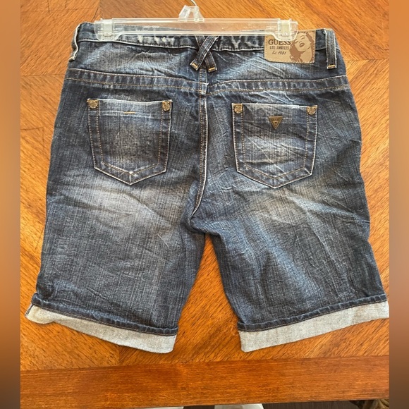 Vintage Guess Los Angeles 1981 Tomboy Roll-Up Denim Shorts - Picture 13 of 15